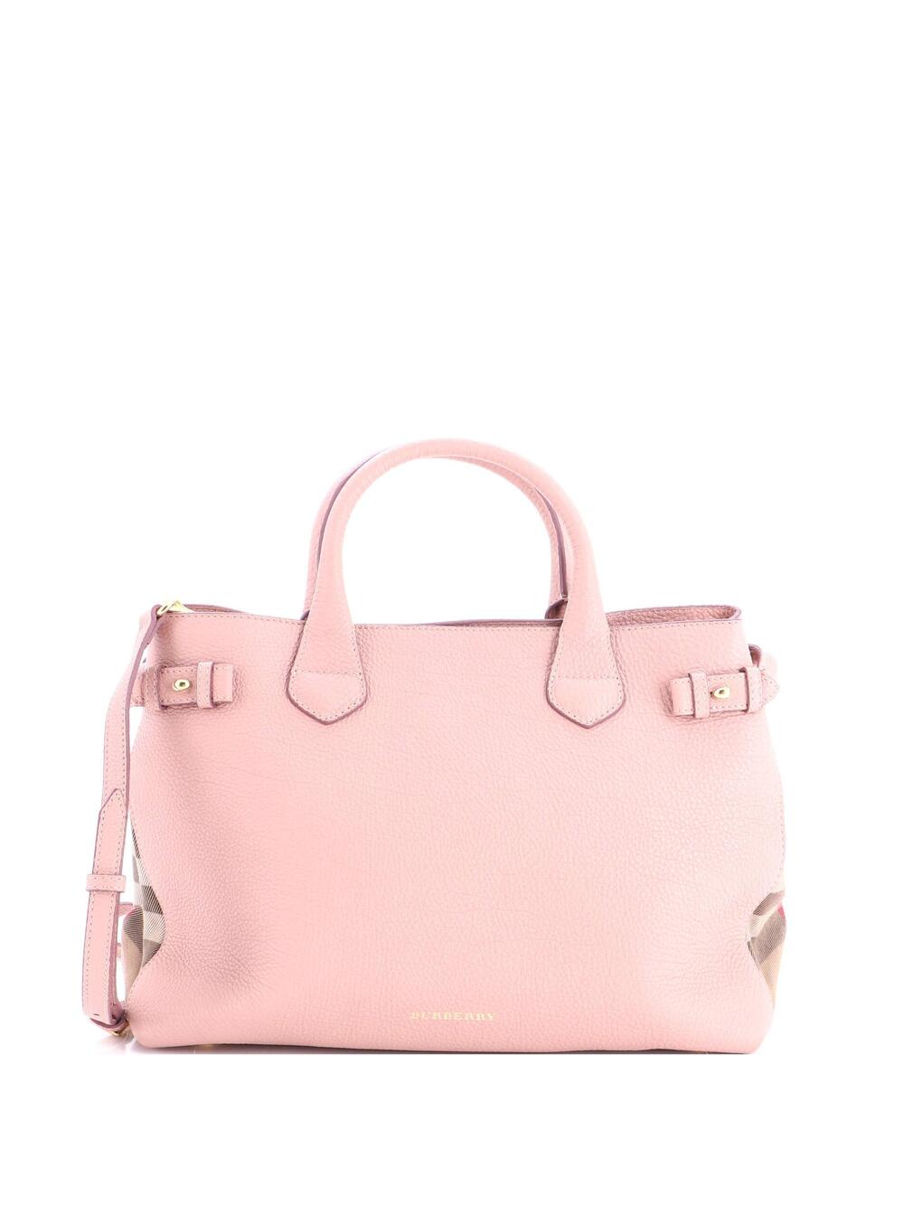 Burberry Banner Tote Leather And House #270234B76B